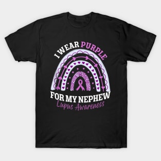 I Wear Purple For My Nephew Lupus Awareness T-Shirt